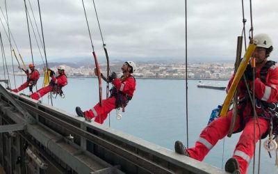 Trabajos verticales para la rehabilitaciones de fachadas